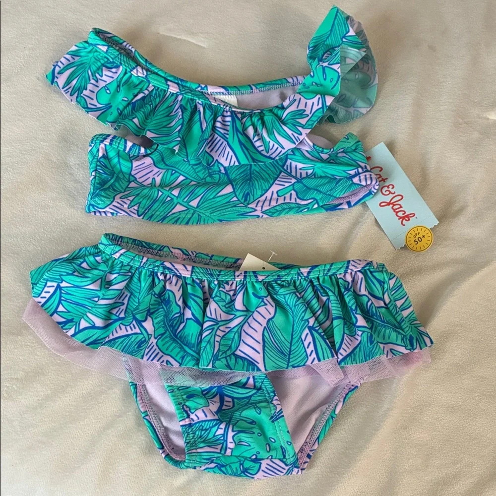 Cat & Jack Toddler Ruffle Two-Piece Swimsuit
